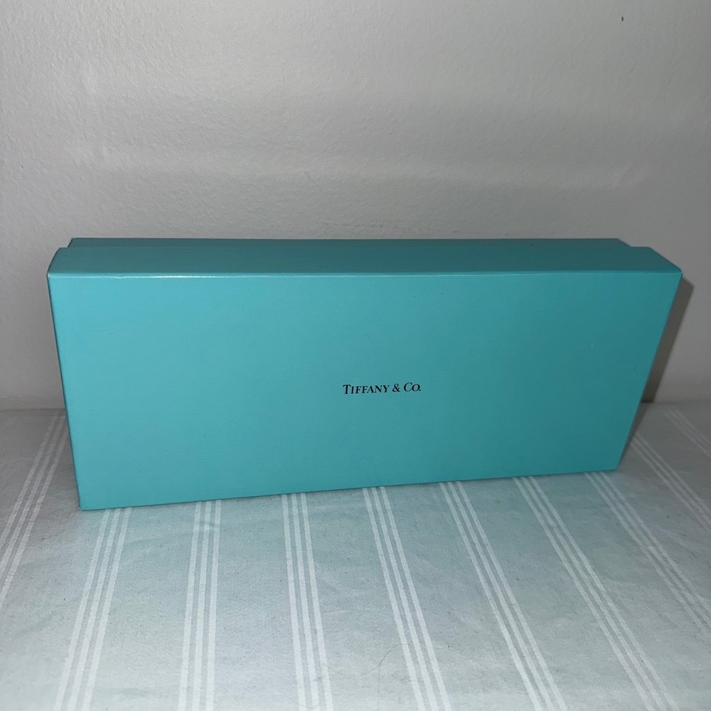 Tiffany & Co Authentic Signature Blue Rectangular‎ Jewelry Gift Box 9.5x4x2